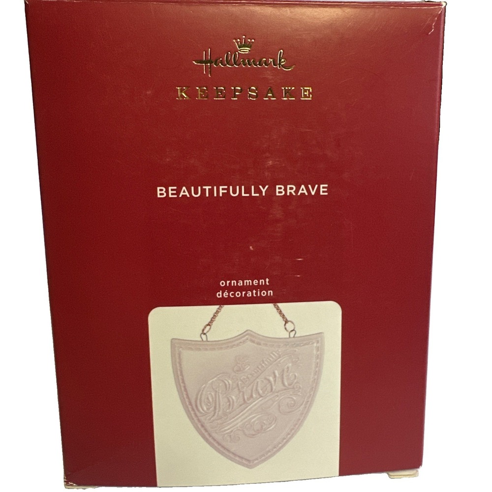 Hallmark 2020 "Beautifully Brave"Porcelain Christmas Keepsakes Ornament New